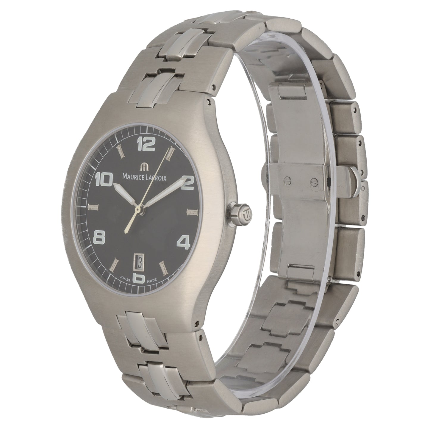 Maurice Lacroix Miros Coussin 69852 38mm Stainless Steel Watch