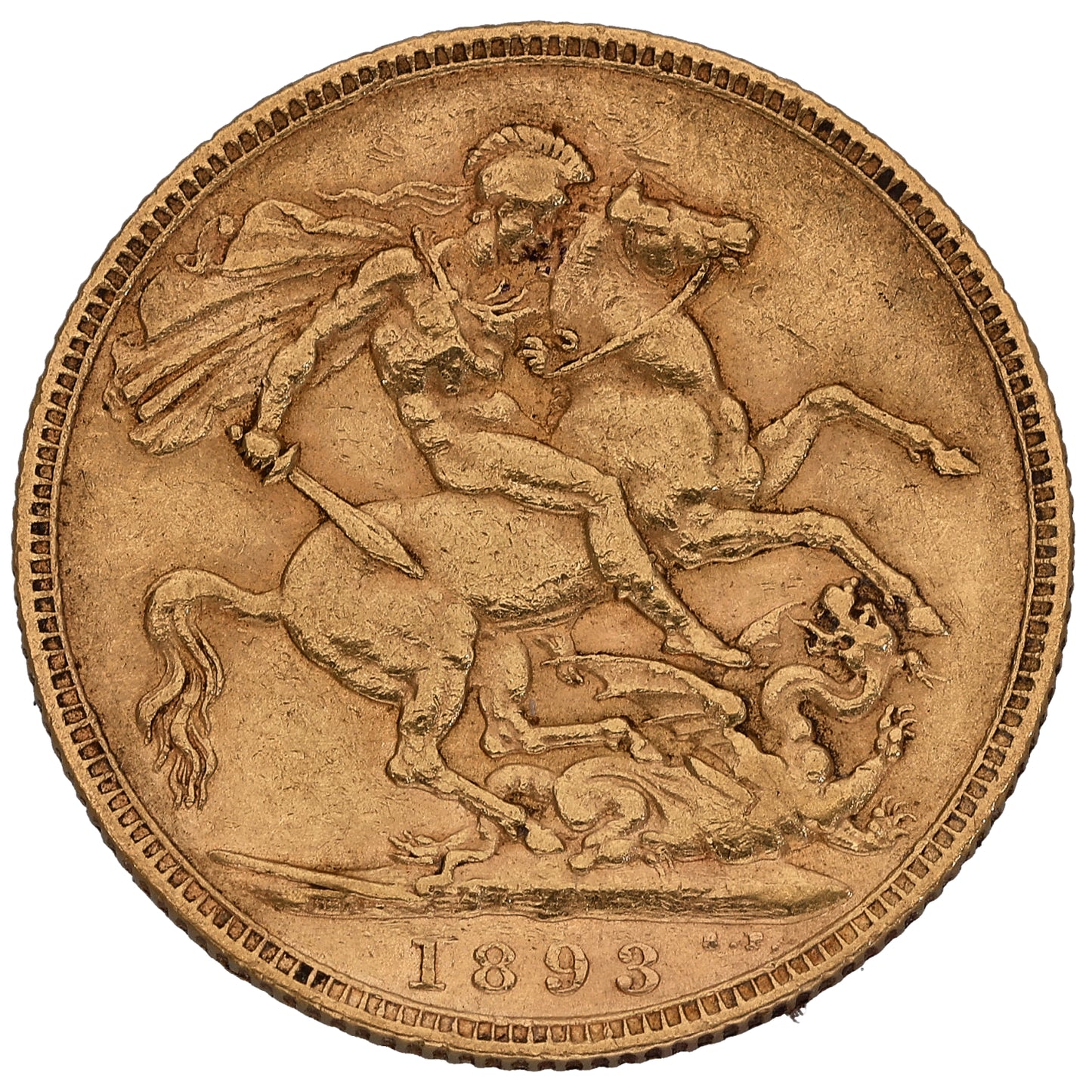 22ct Gold Queen Victoria Full Sovereign Coin 1893