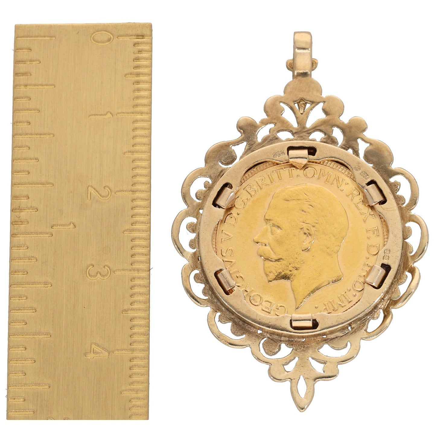9ct Gold Full Sovereign Pendant