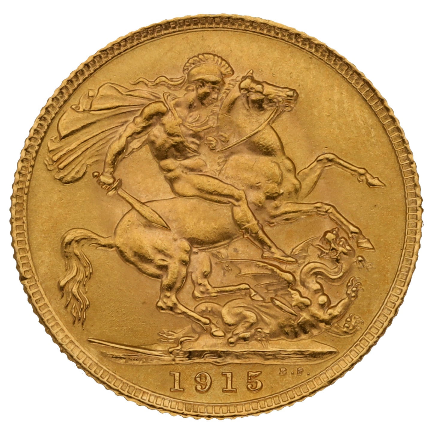 22ct Gold King George V Full Sovereign Coin 1915