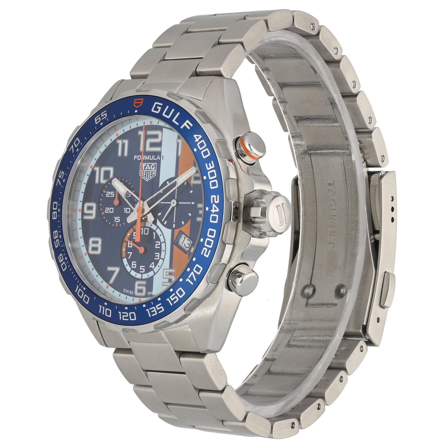 Tag Heuer Formula 1 Gulf CAZ101AT 43mm Stainless Steel Watch