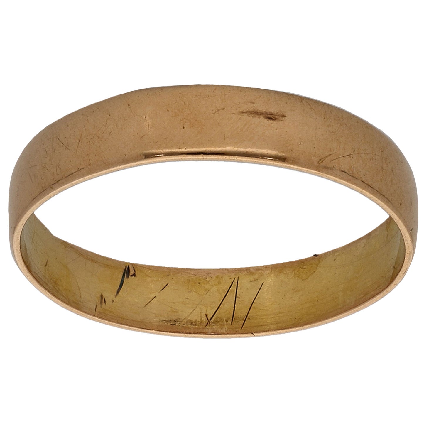 22ct Gold Plain Wedding Ring Size M