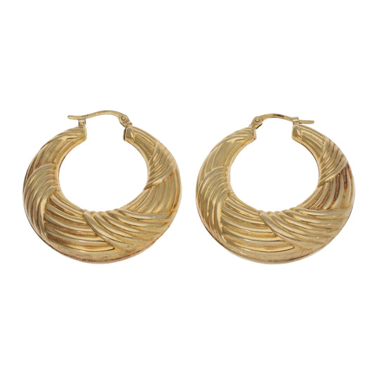 9ct Gold Creole Earrings