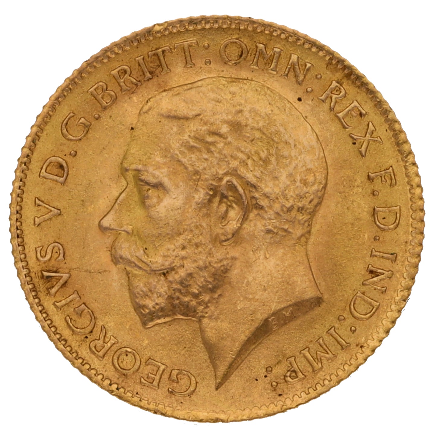 22ct Gold King George V Half Sovereign Coin 1911