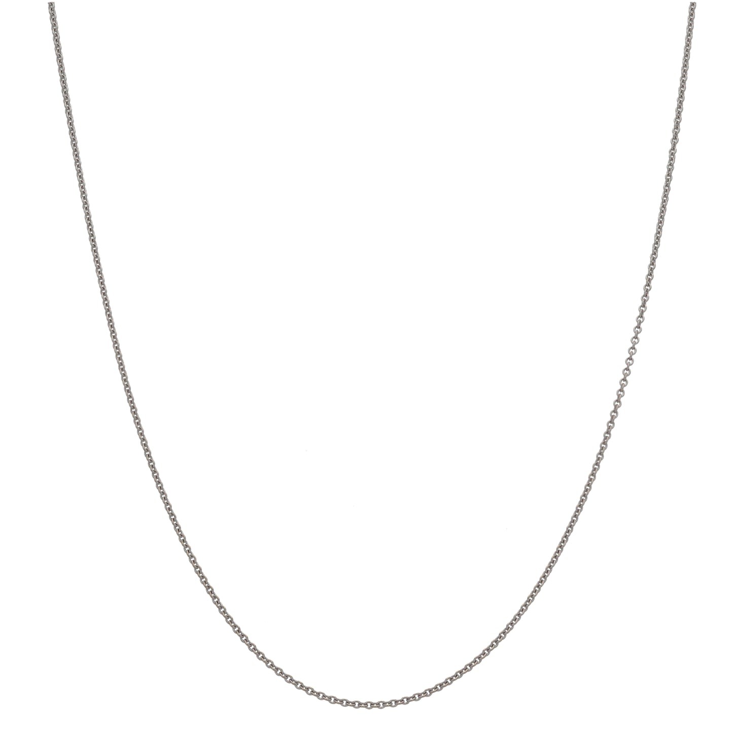 18ct White Gold Belcher Chain 16"