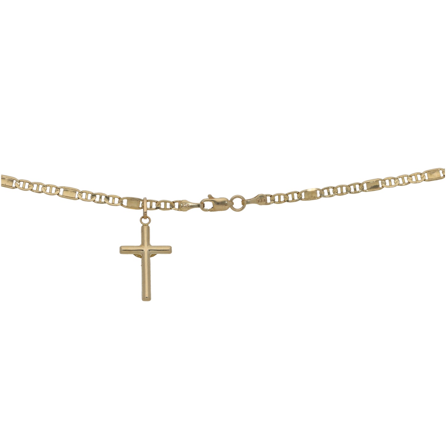 14ct Gold Cross Pendant With Chain
