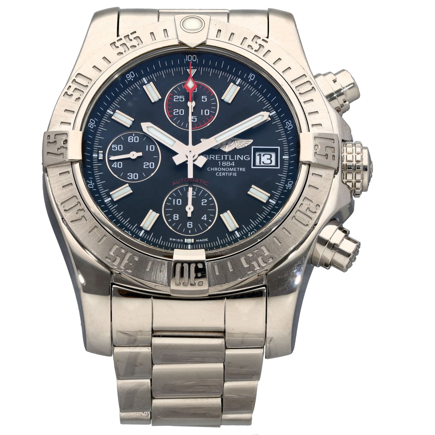 Breitling Super Avenger II A13381 43mm Stainless Steel Watch