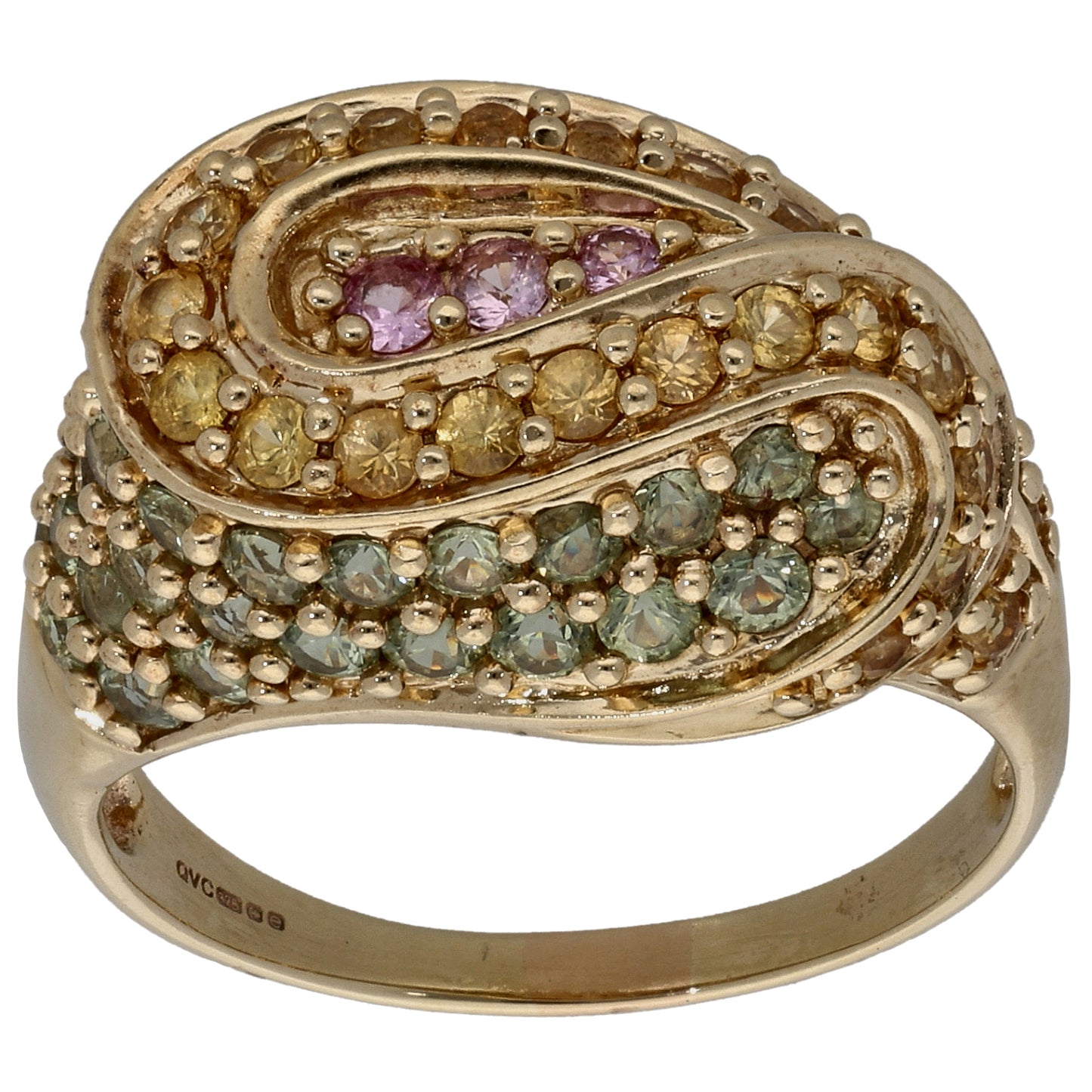 9ct Gold Sapphire Dress/Cocktail Ring Size R