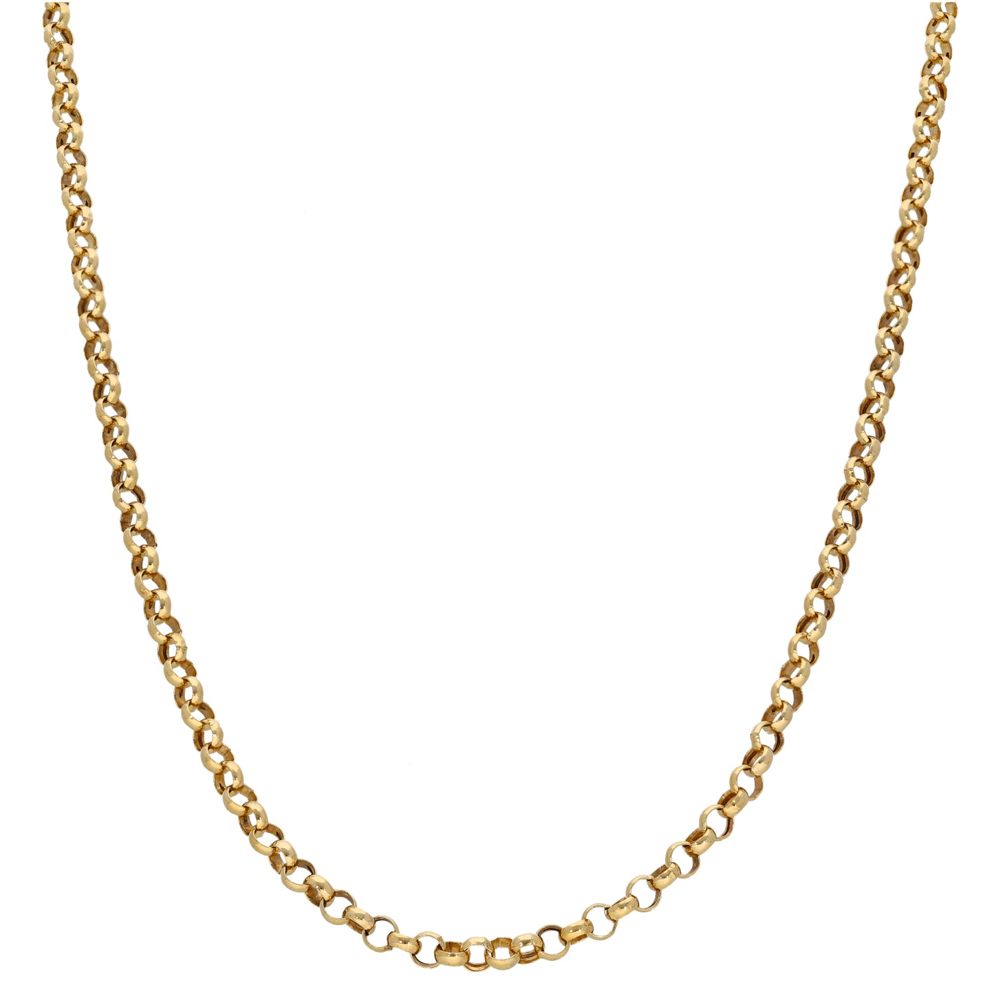 9ct Gold Belcher Chain 18"