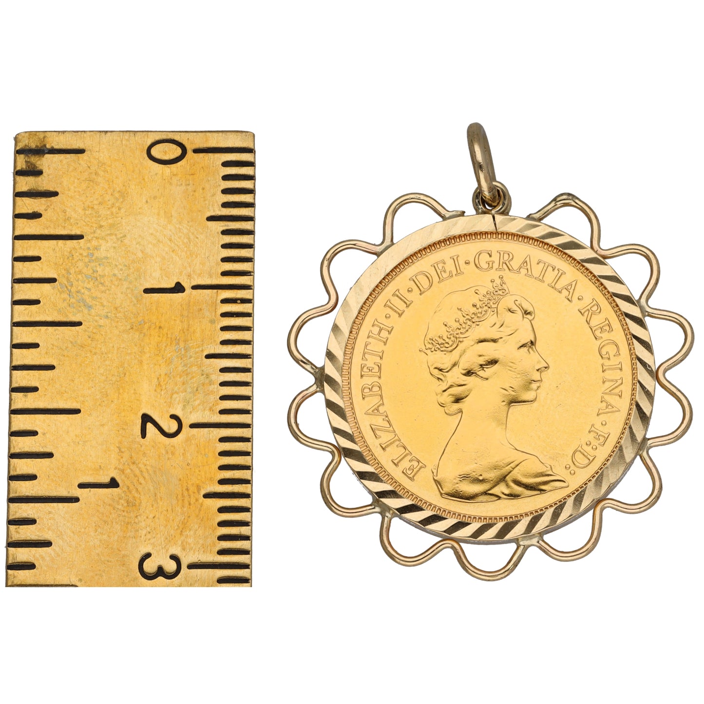 9ct Gold Full Sovereign Coin Pendant