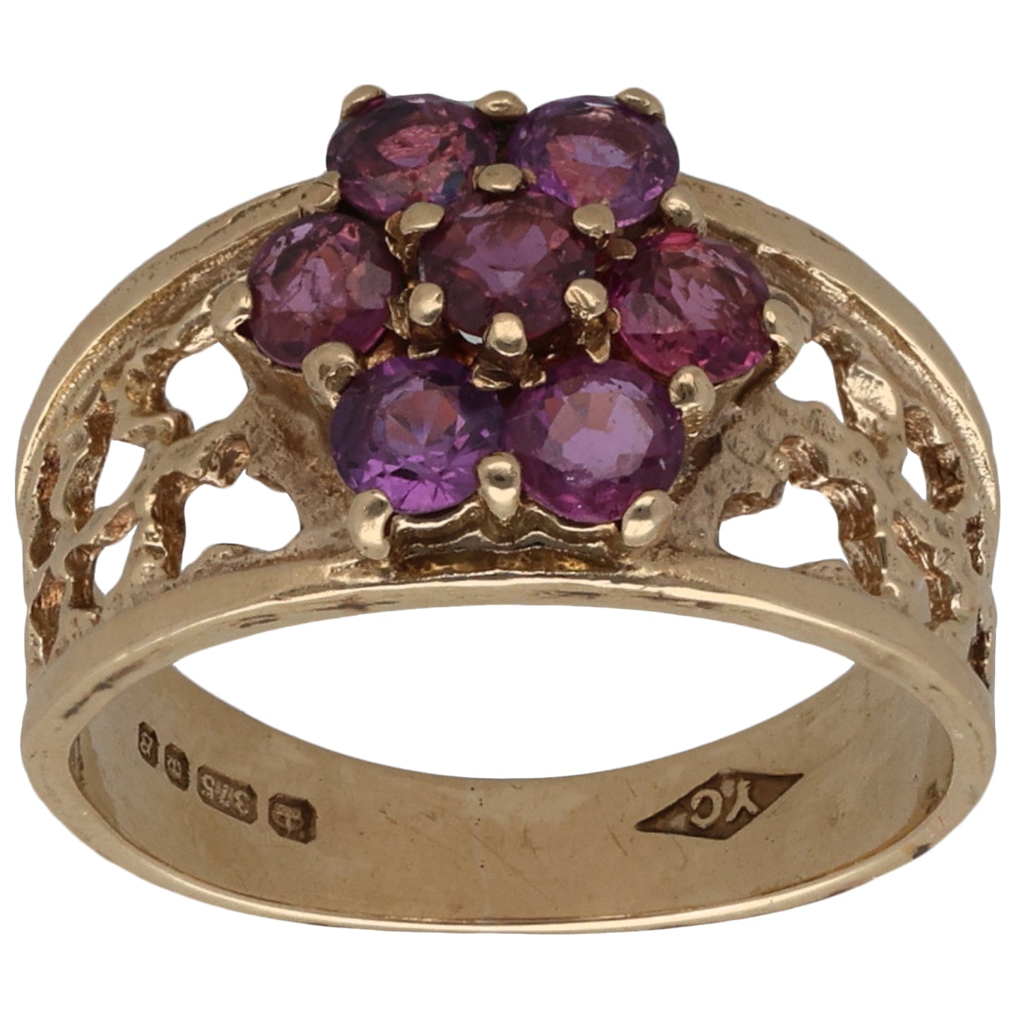 9ct Gold Sapphire Dress/Cocktail Ring Size K