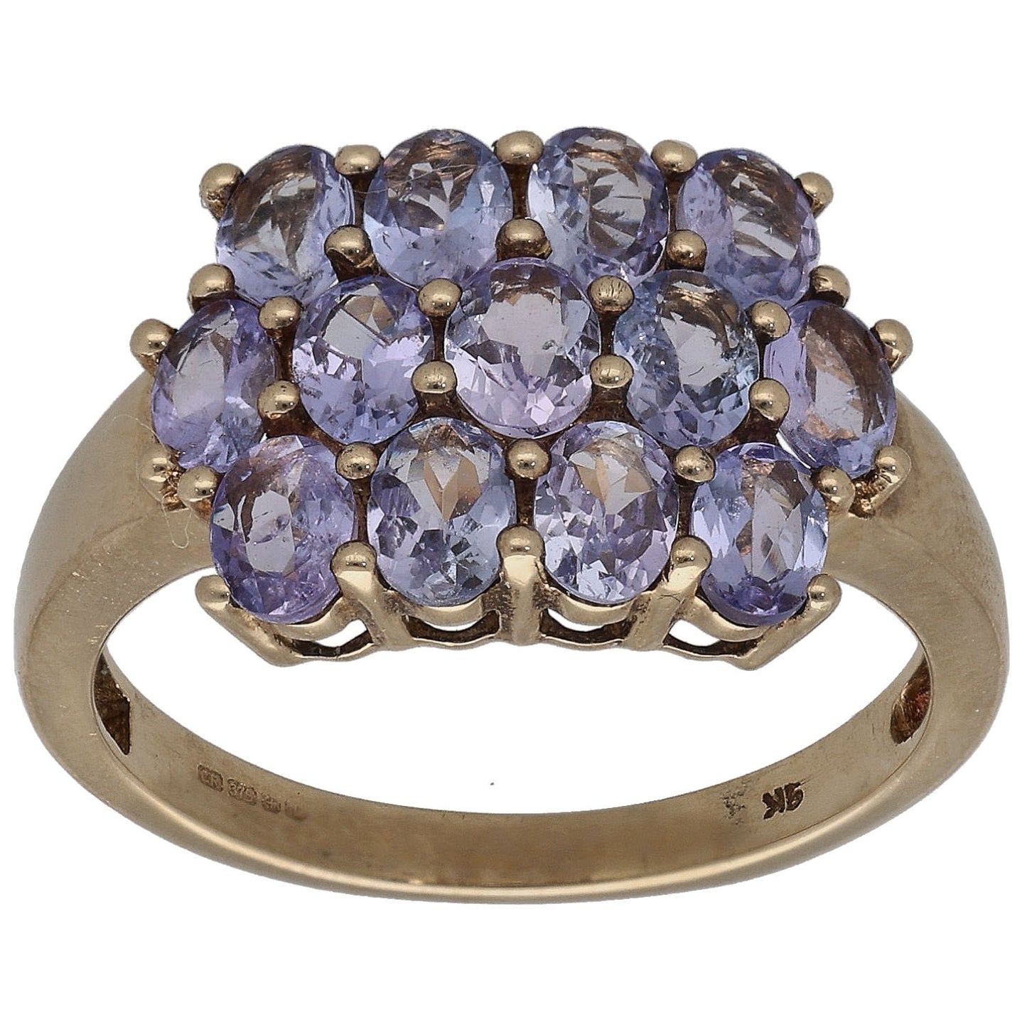 9ct Gold Tanzanite Dress/Cocktail Ring Size N