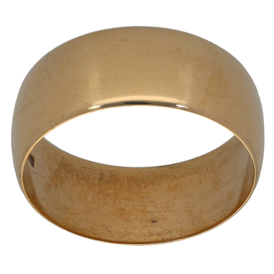 9ct Gold Plain Wedding Ring Size U