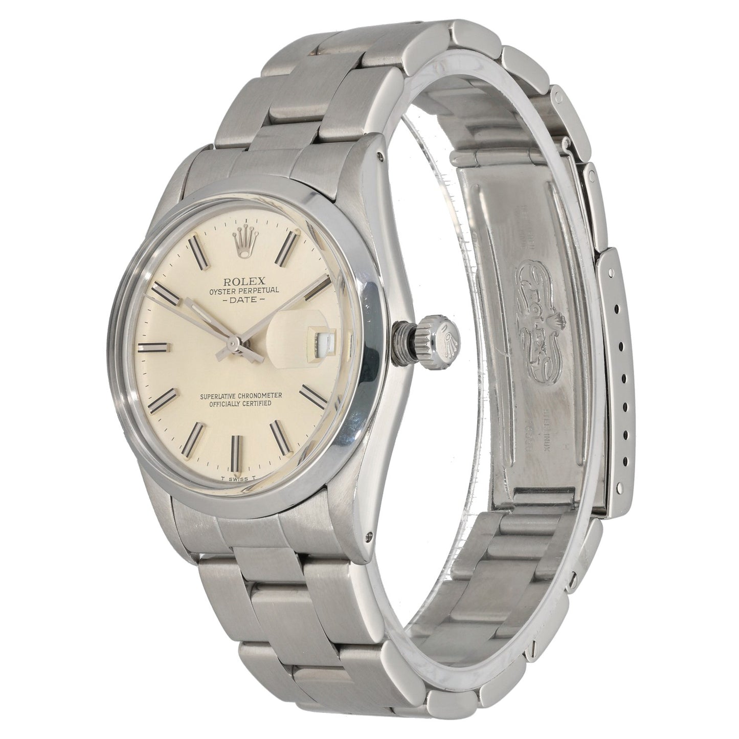 Rolex Date 15000 34mm Stainless Steel Watch