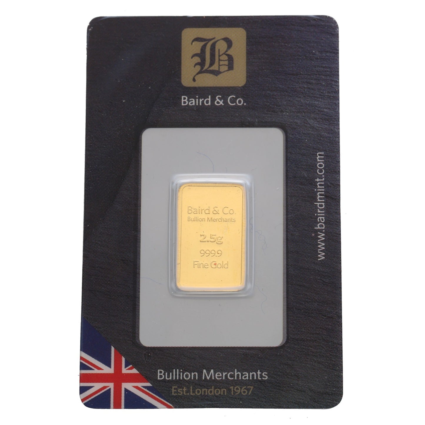24ct 2.5g Gold Bar
