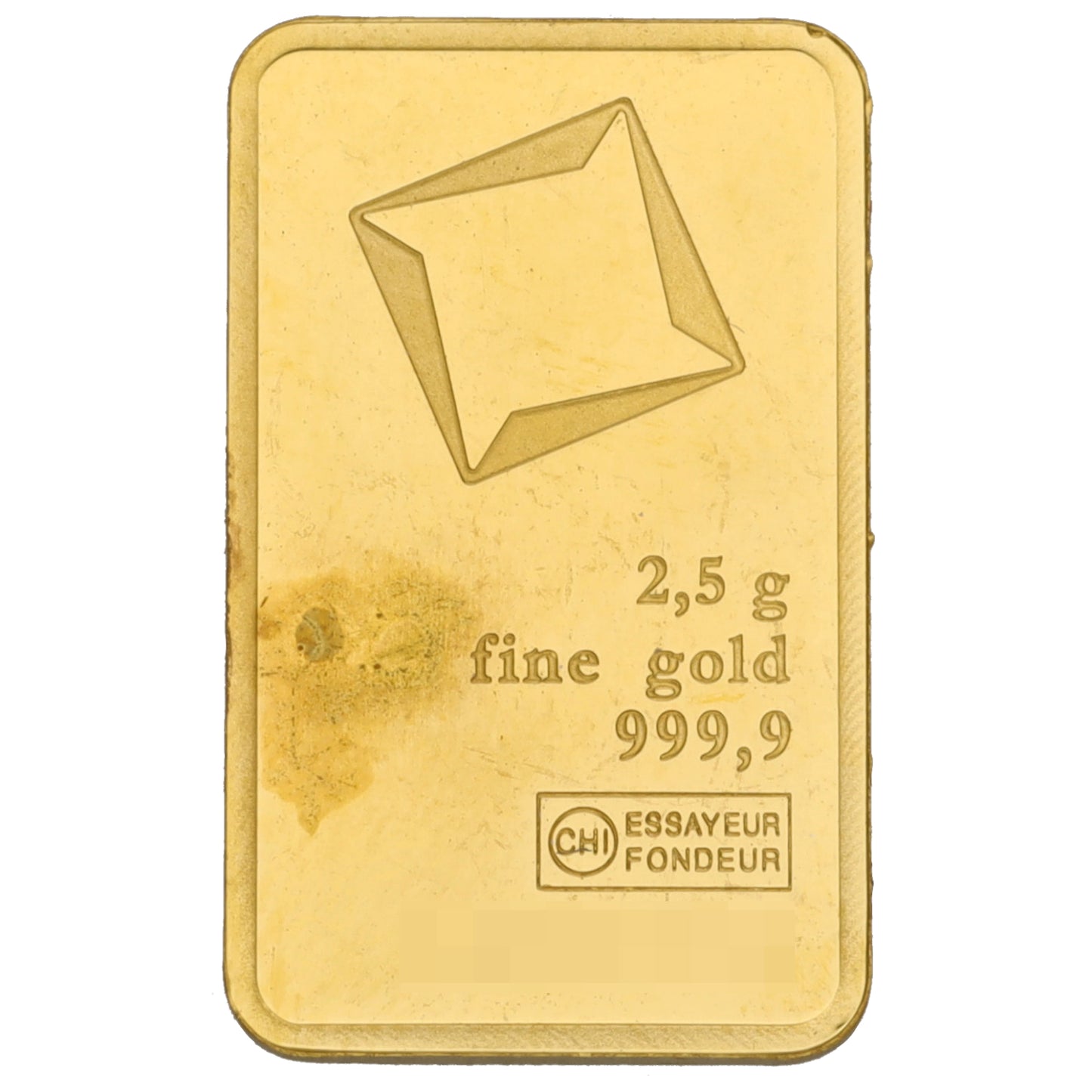 24ct 2.5g Gold Bar