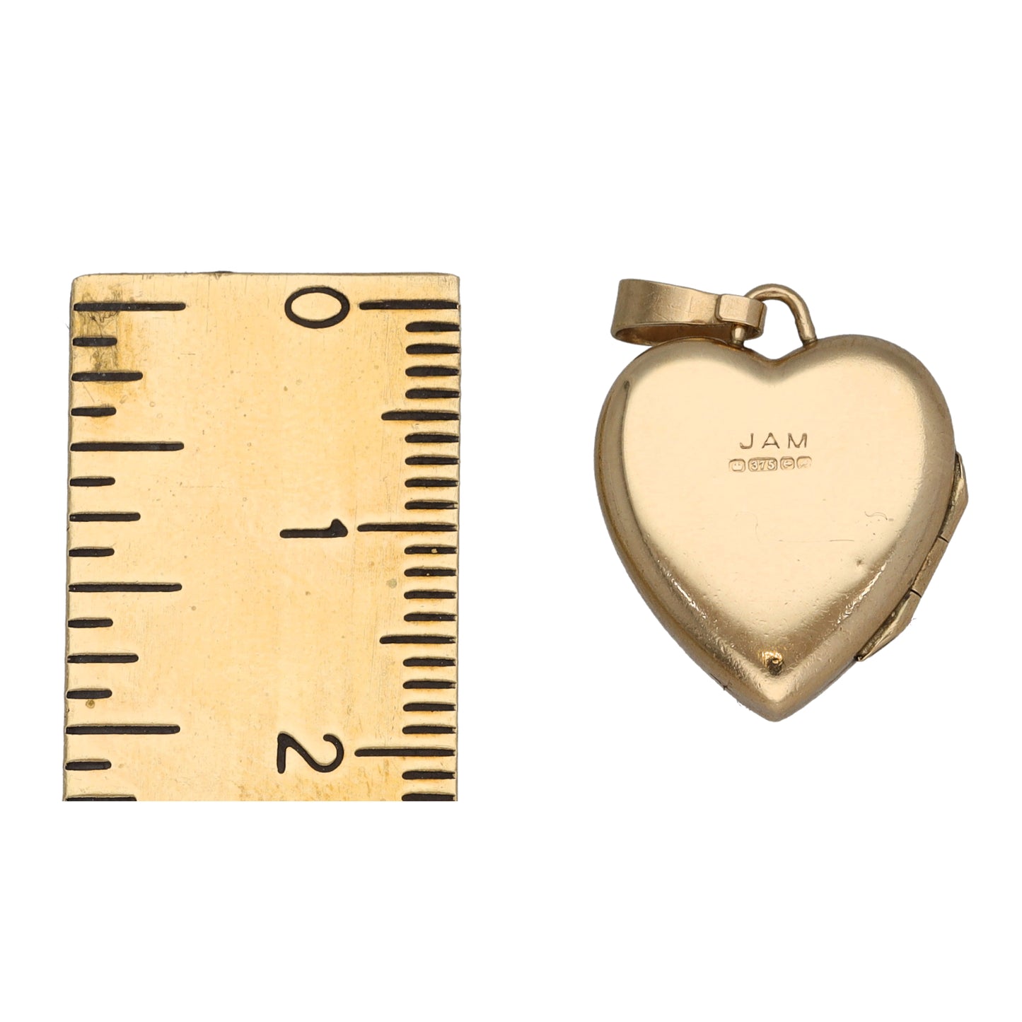 9ct Gold Heart Locket Pendant