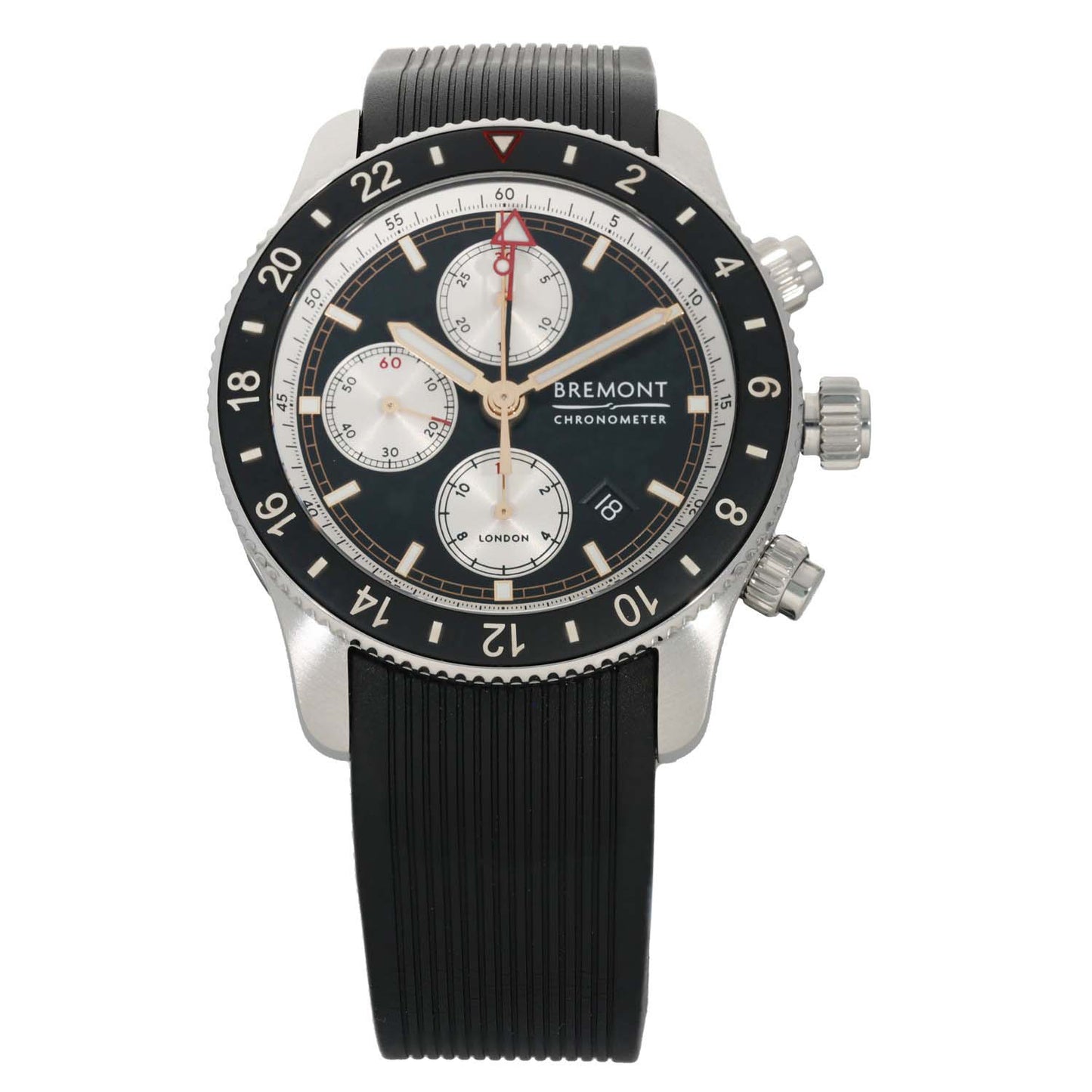 Bremont Supermarine SMARINECHRONO-BK-R-S 43mm Stainless Steel Watch