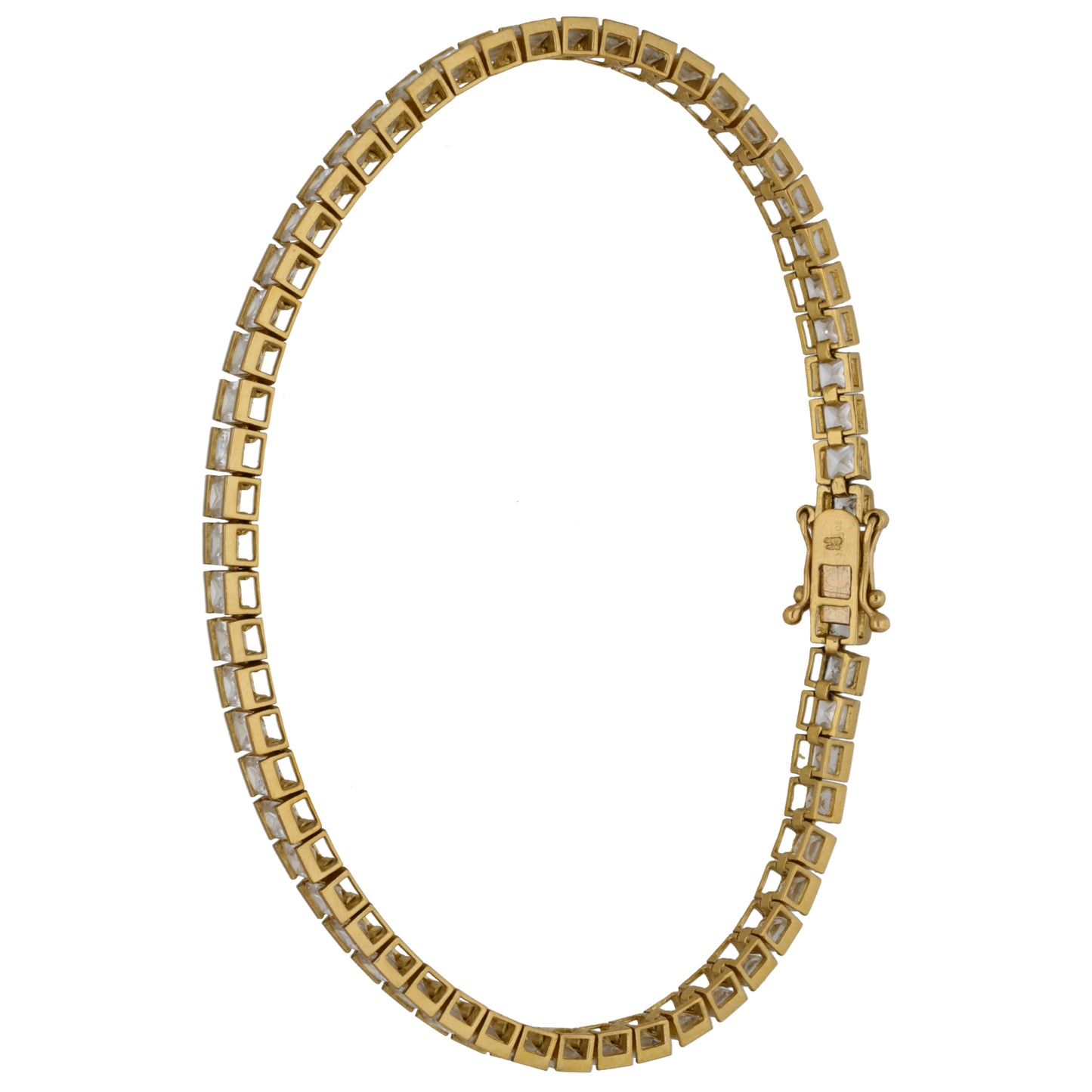 9ct Gold Cubic Zirconia Line/Tennis Bracelet