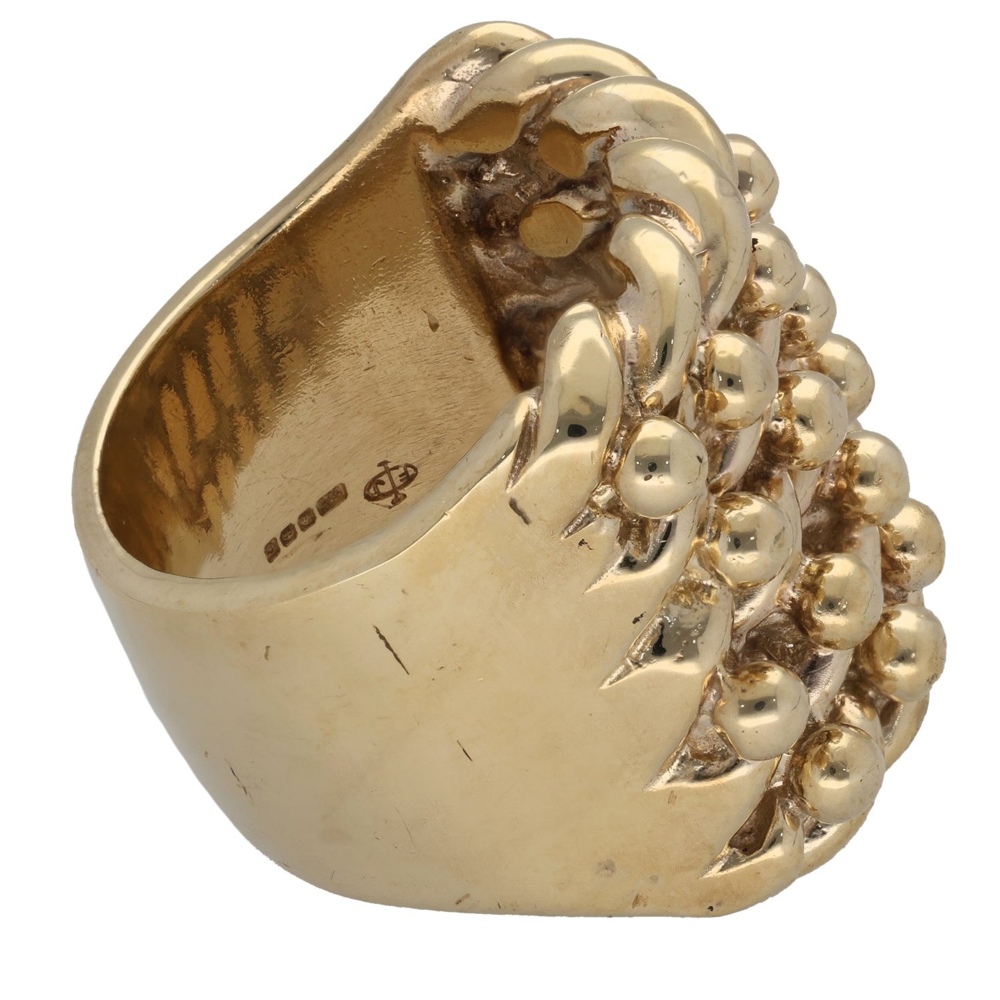 9ct Gold Keeper Ring Size Z+1