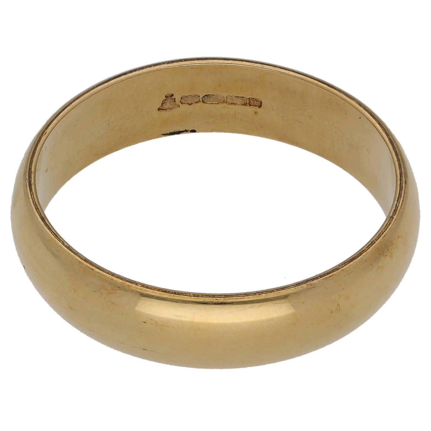 9ct Gold Plain Wedding Ring Size T
