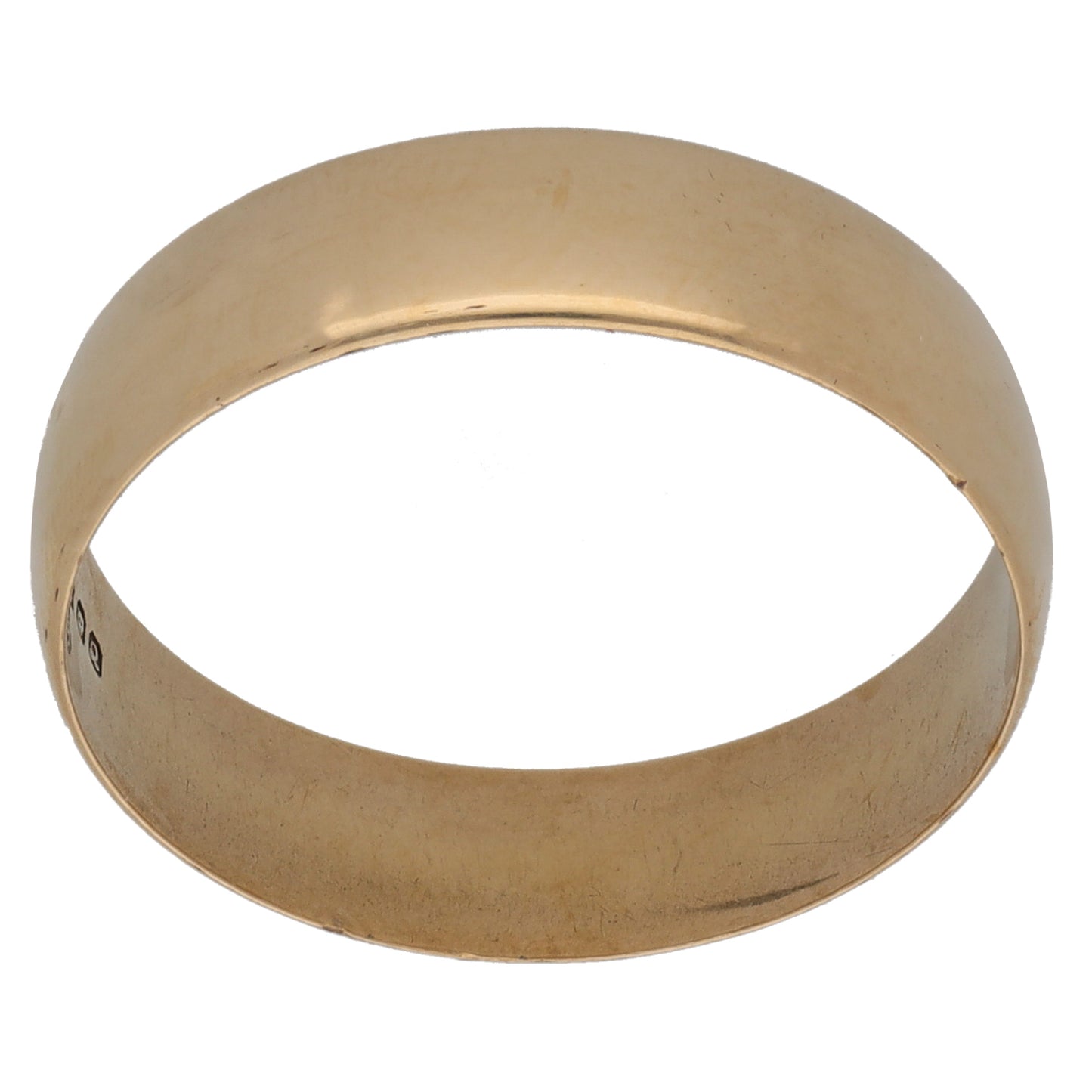 9ct Gold Plain Wedding Ring Size R