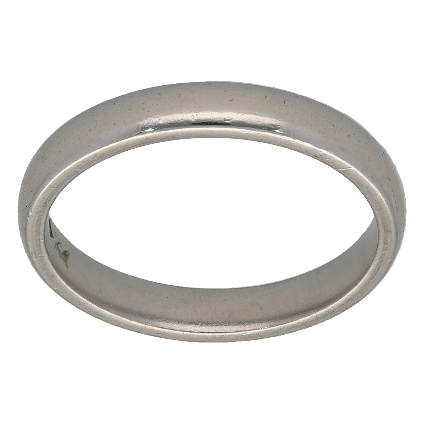 Platinum Plain Wedding Ring Size L
