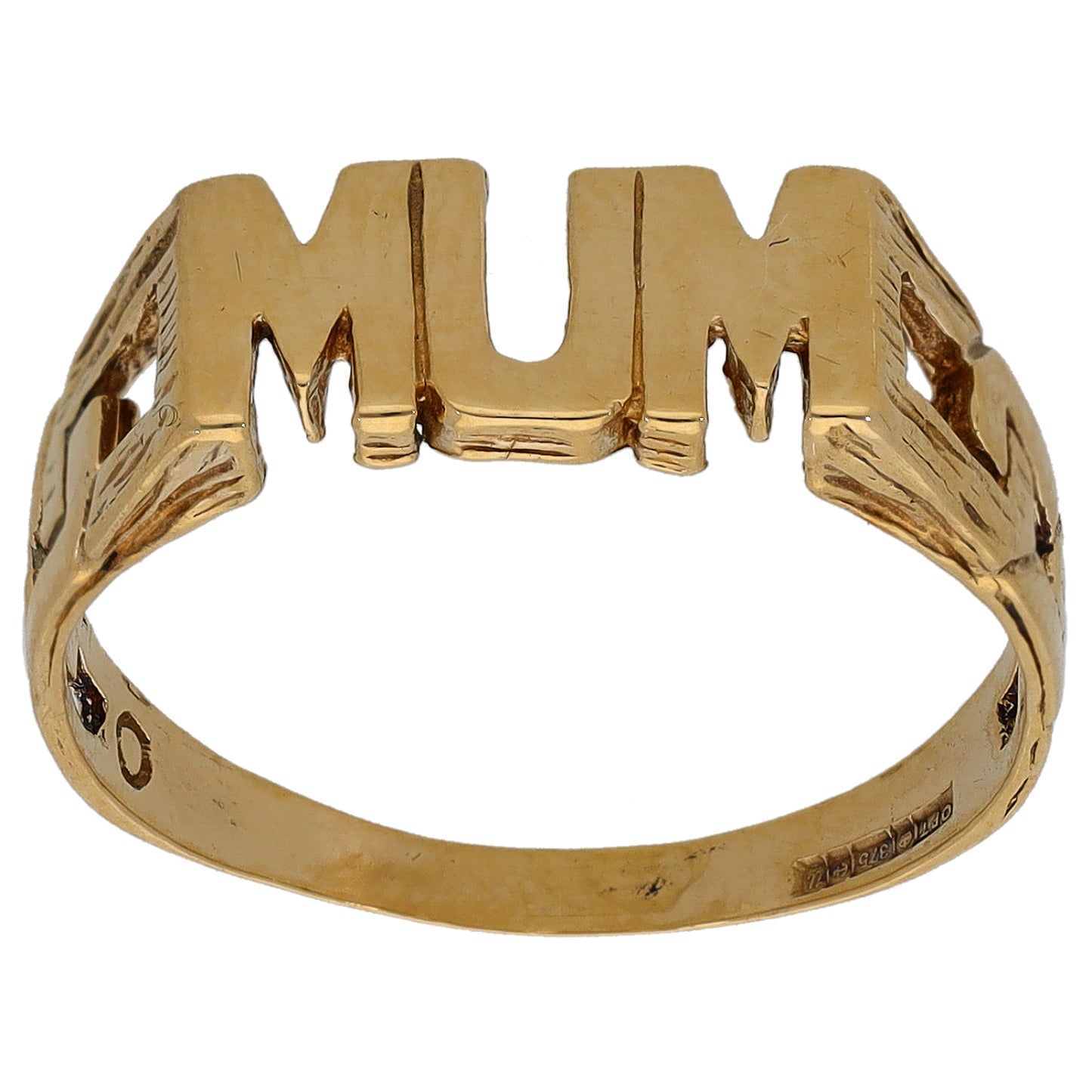9ct Gold Mum/Mother Ring Size P
