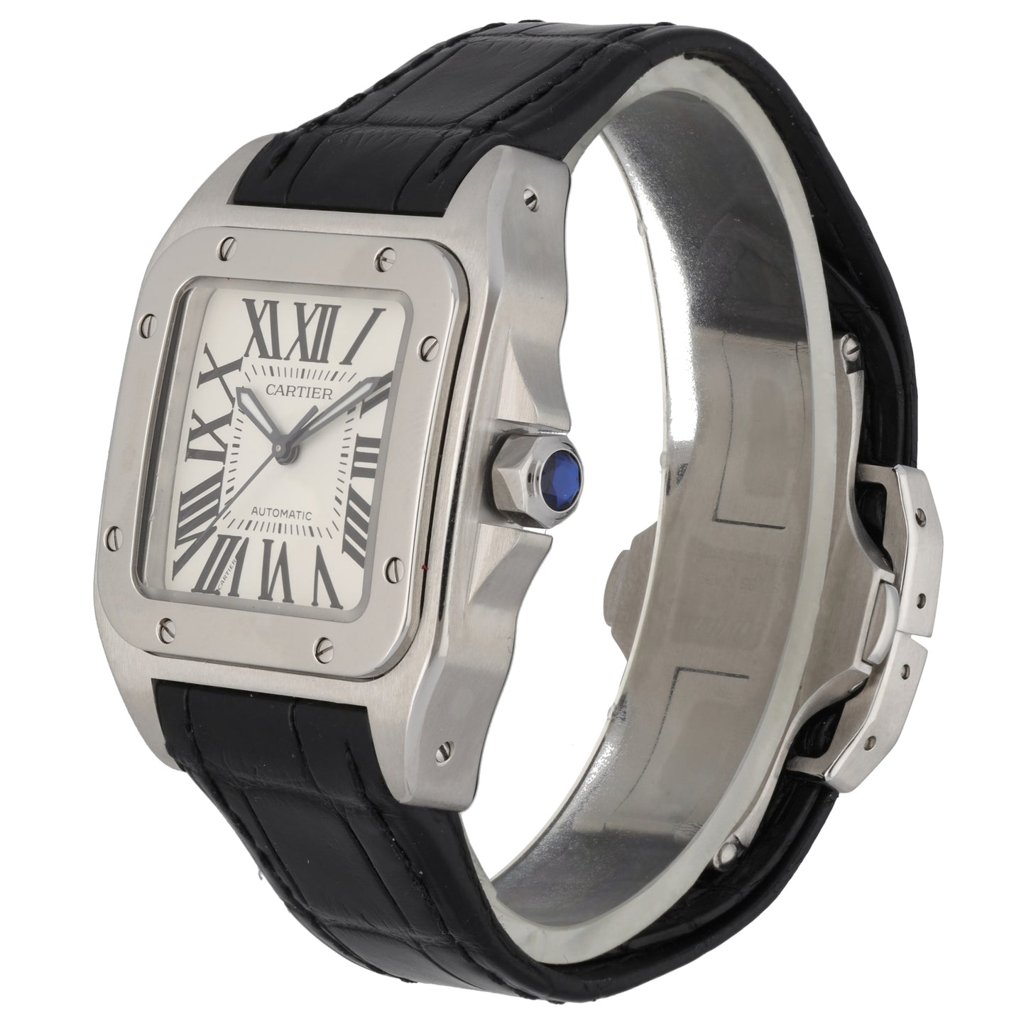 Cartier Santos 100 2878 33mm Stainless Steel Watch