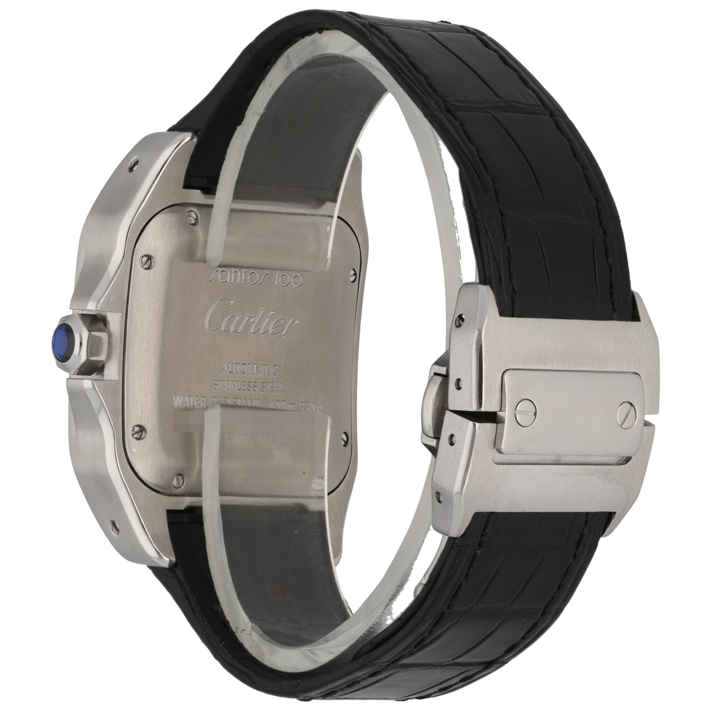 Cartier Santos 100 2878 33mm Stainless Steel Watch