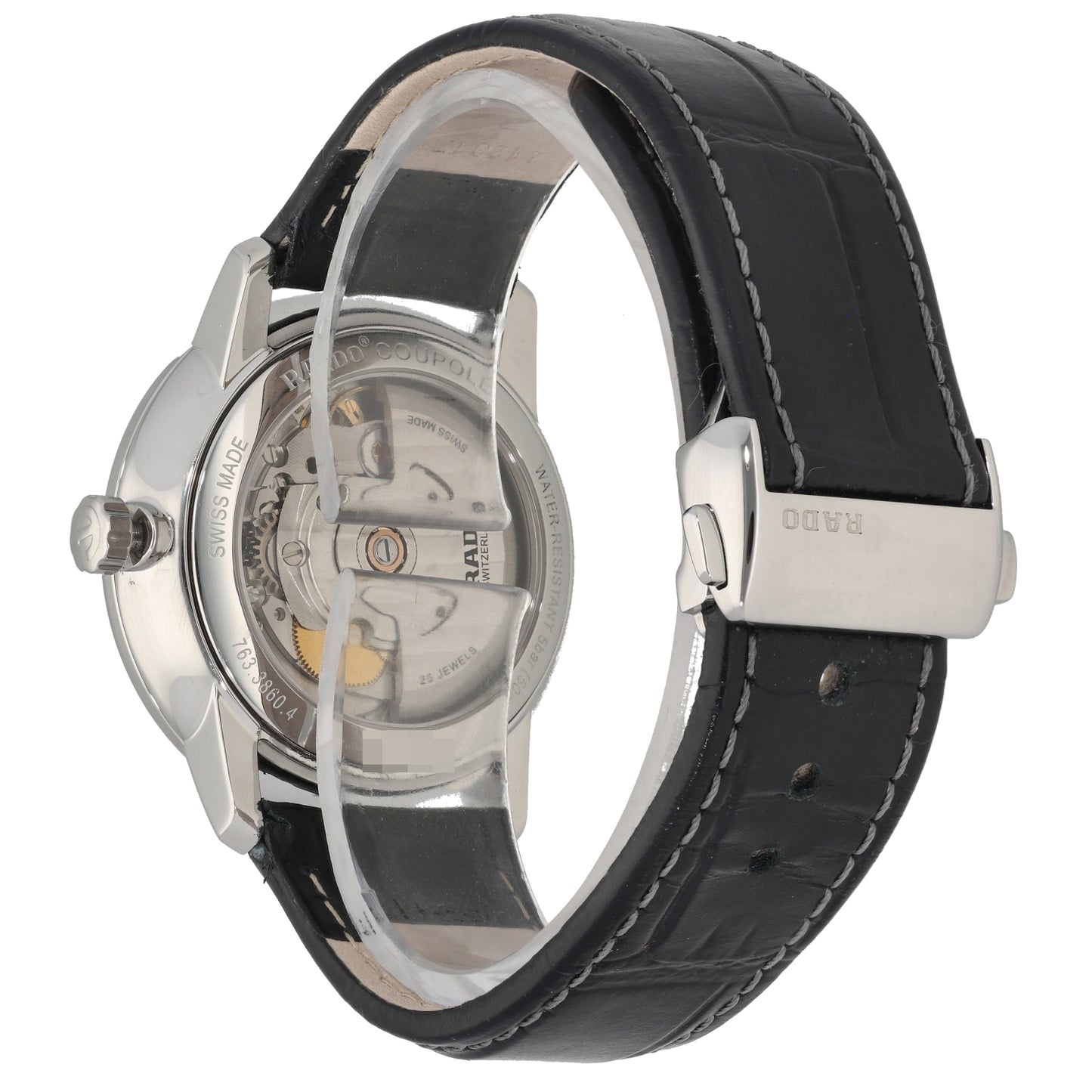 Rado Coupole 763.3860.4 38mm Stainless Steel Watch