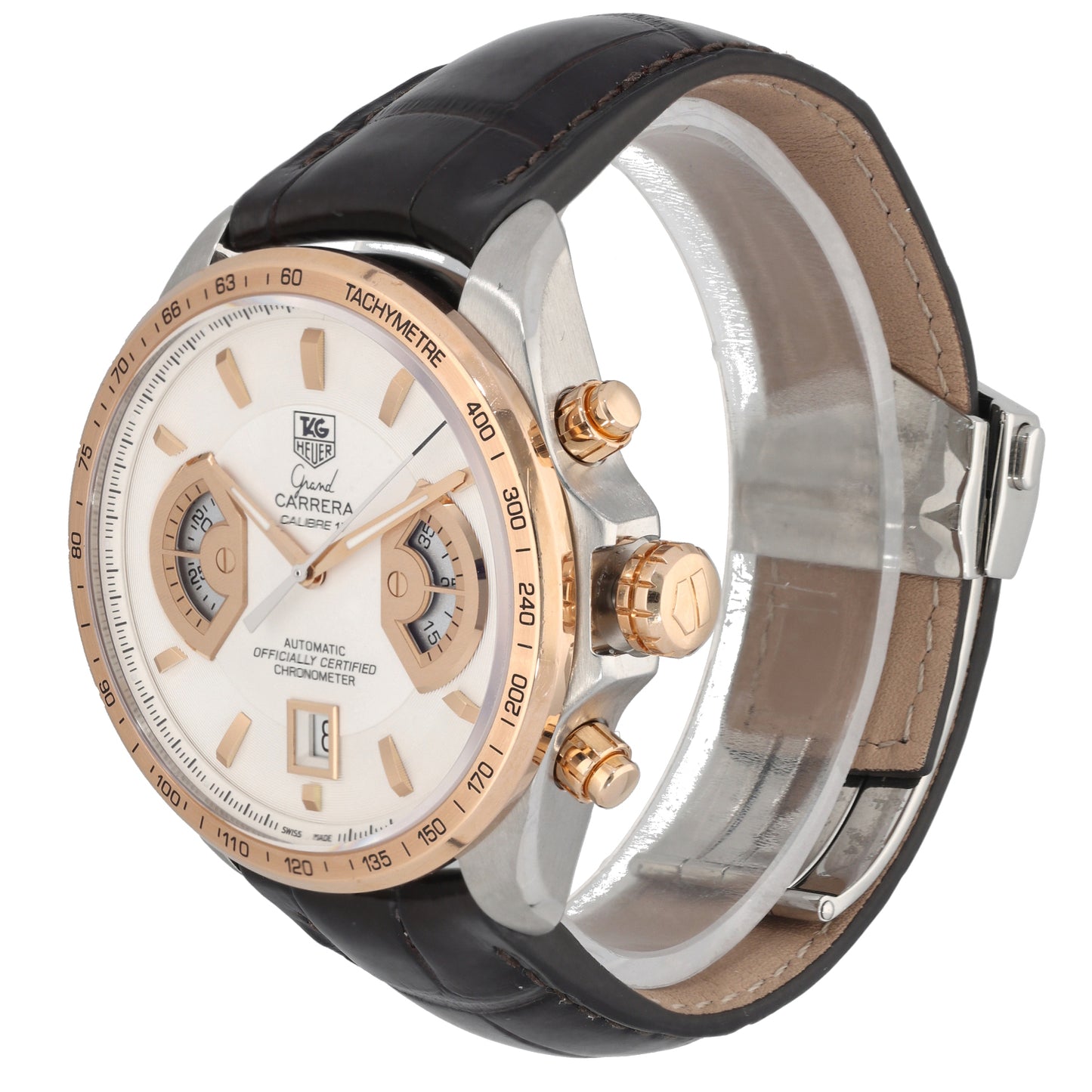 Tag Heuer Grand Carrera CAV515B 43mm Bi-Colour Watch