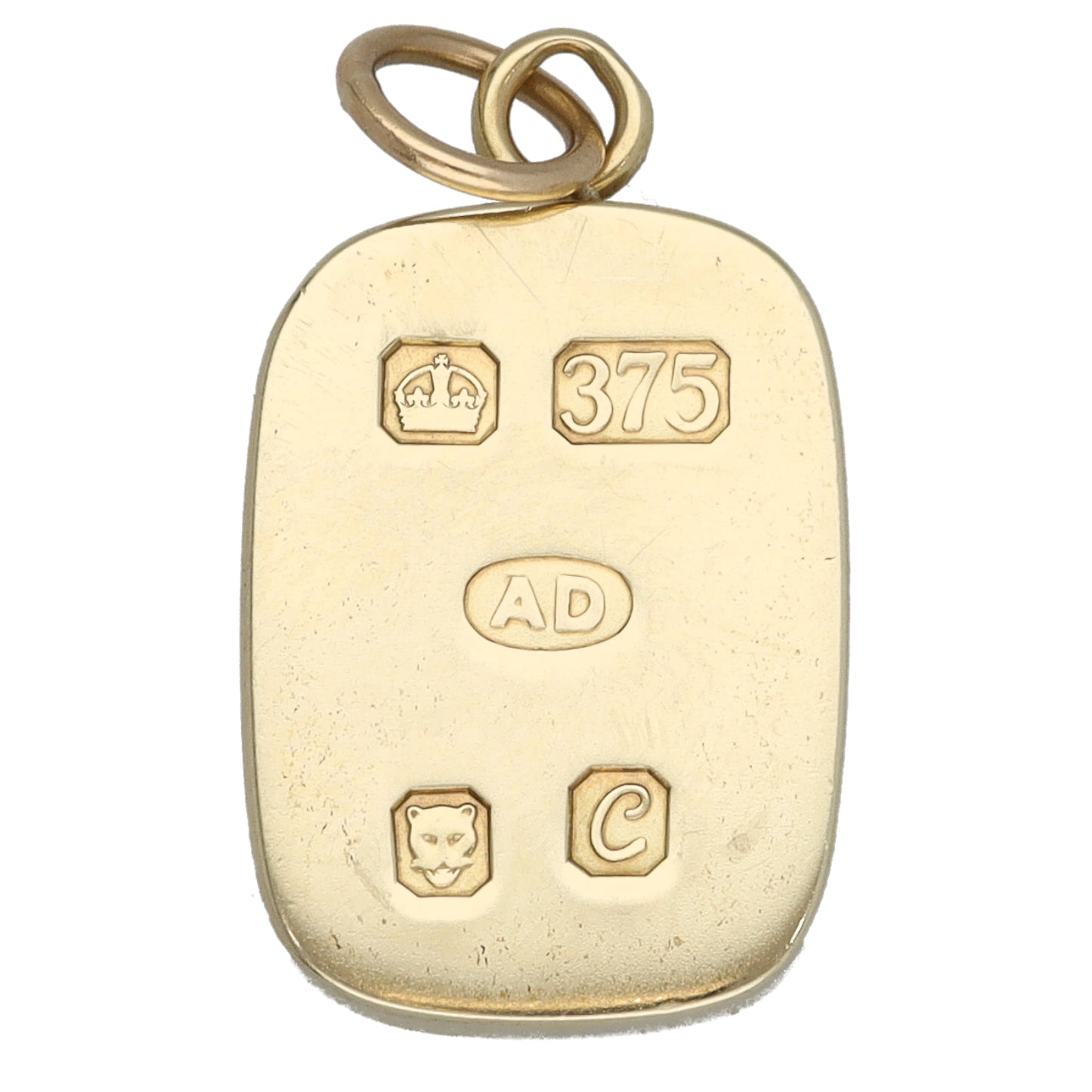 9ct Gold Ingot Pendant