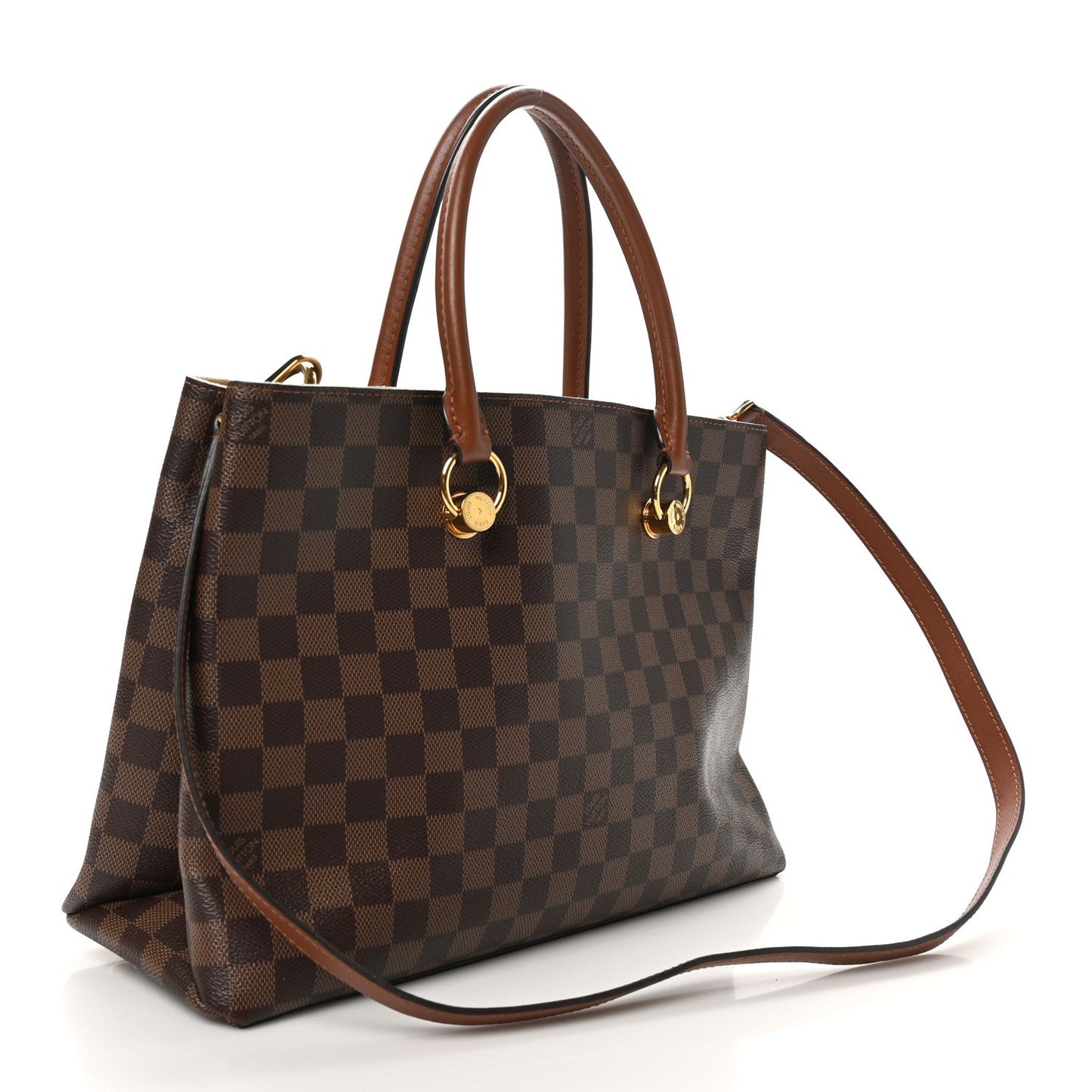 Louis Vuitton Riverside Damier Ebene Coated Canvas Bag - Brown