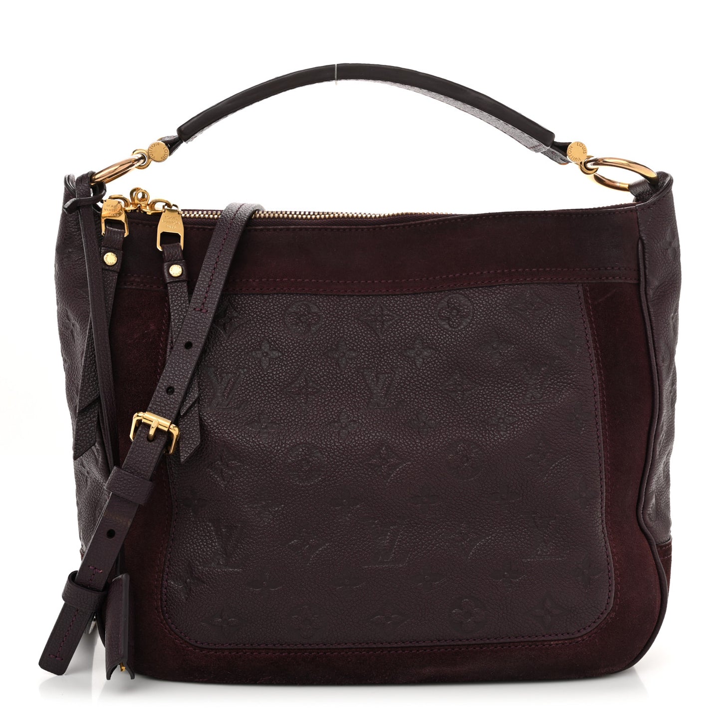 Louis Vuitton Empreinte Suede Audacieuse PM Calfskin Leather Bag - Aubergine
