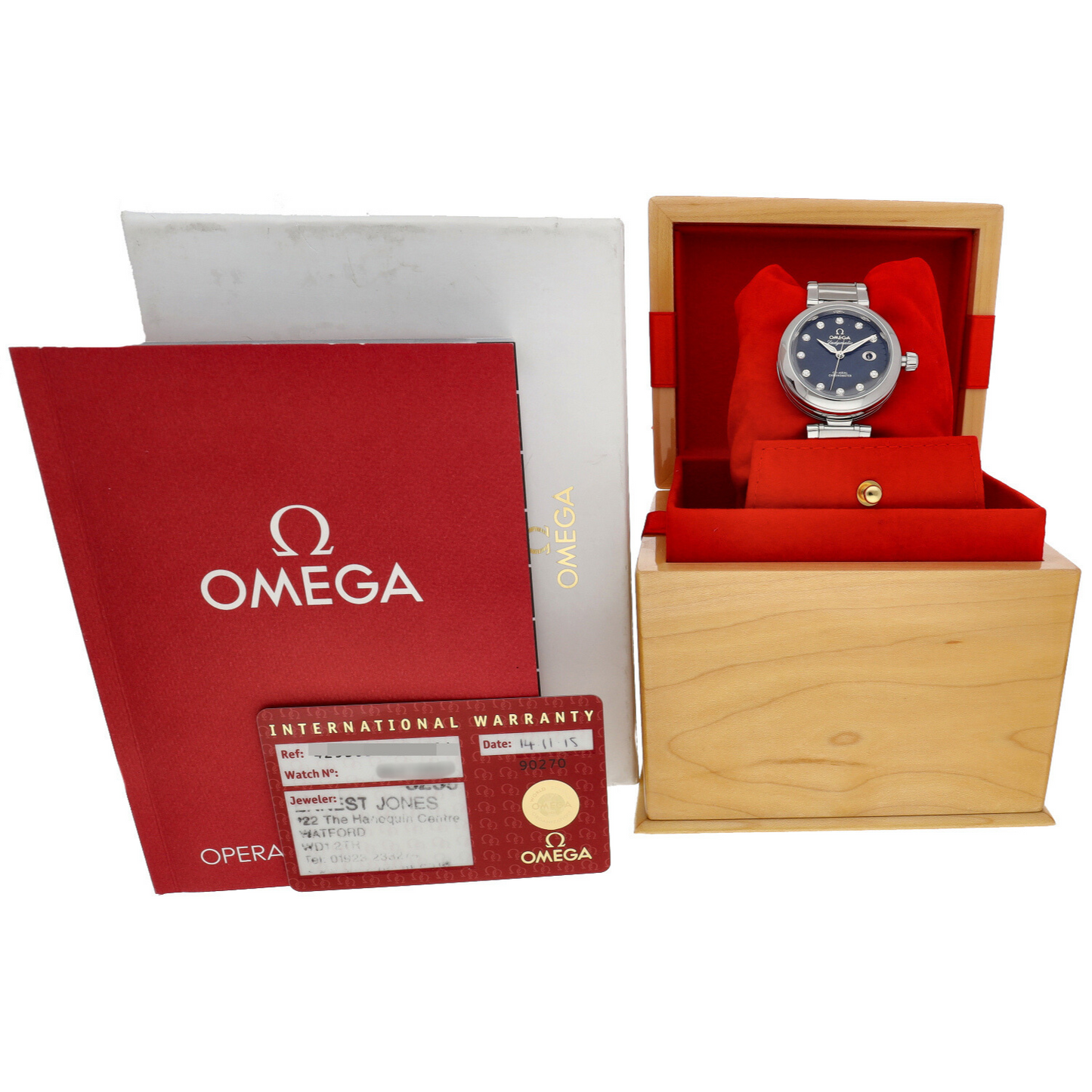Omega De Ville Ladymatic 425.30.34.20.51.001 34mm Stainless Steel Watch