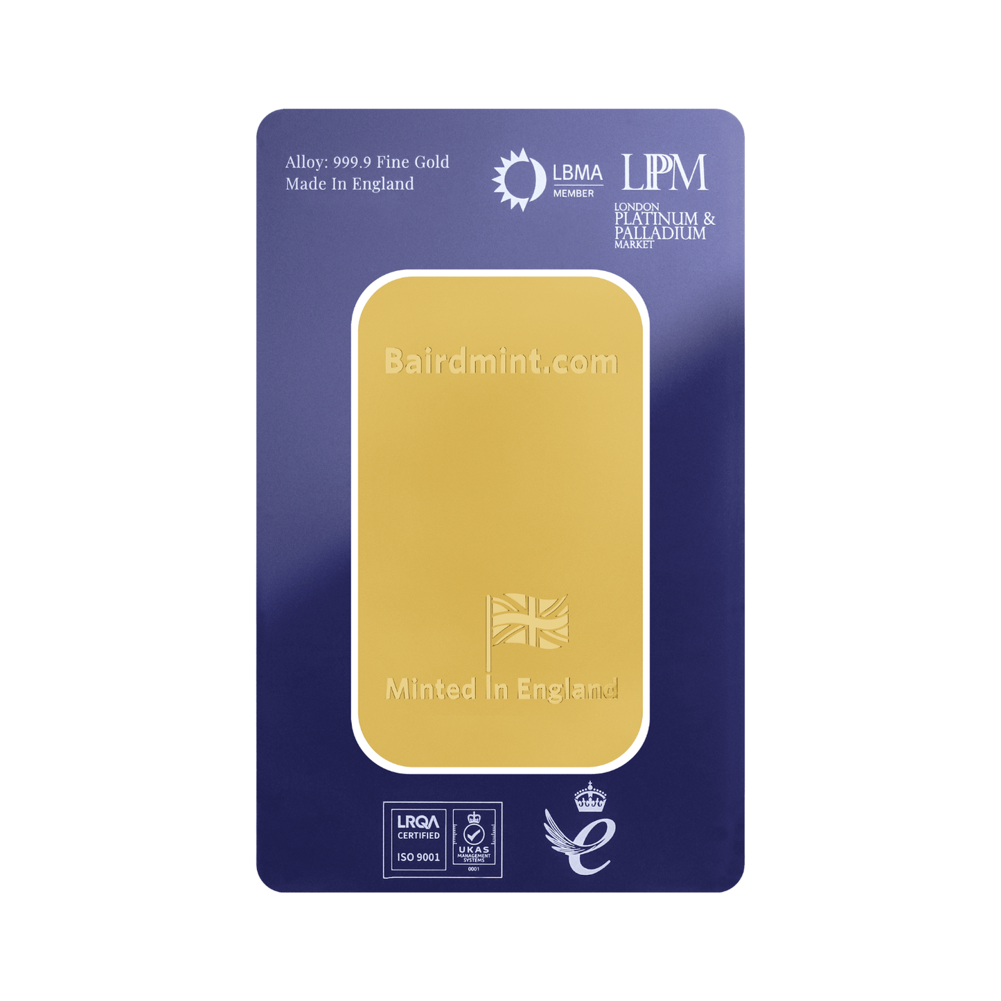 New Baird & Co 24ct 5 Tolas Gold Minted Bar