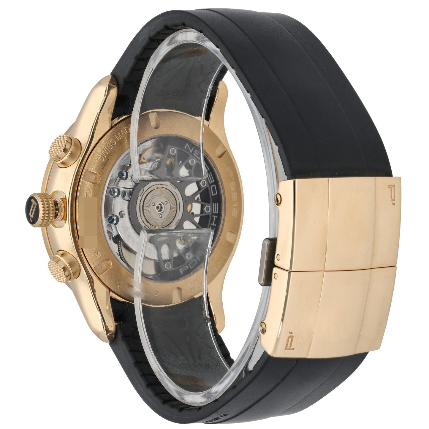 Porsche Design Dashboard P6612, Black Dial, Rear Image