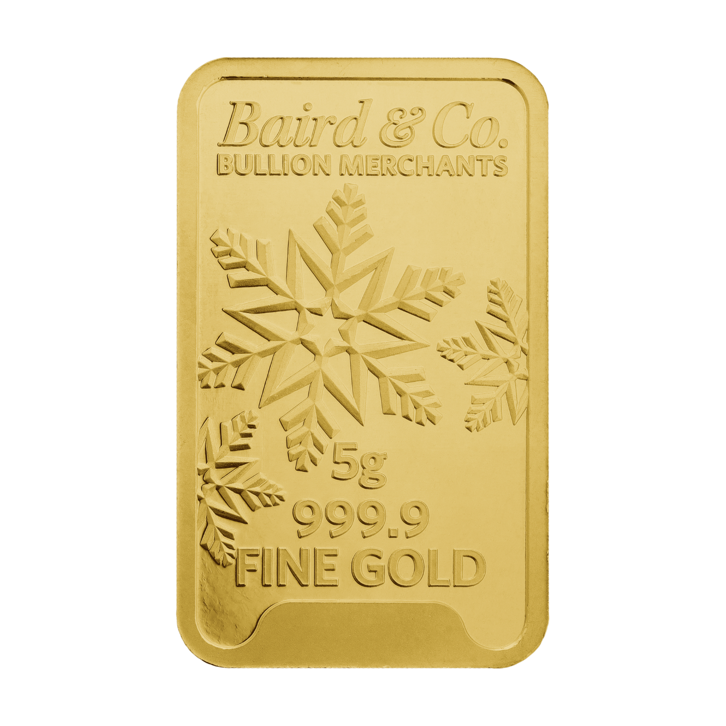 New 24ct 5g Christmas Gold Bar
