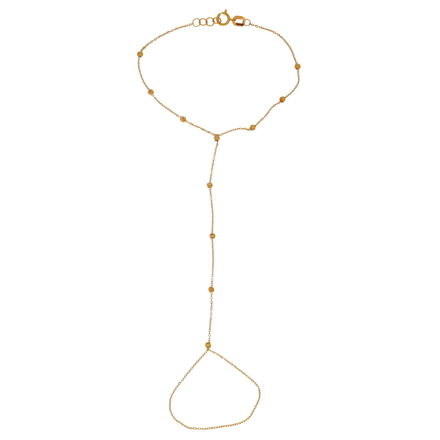 New 22ct Gold Poncha Beaded Bracelet