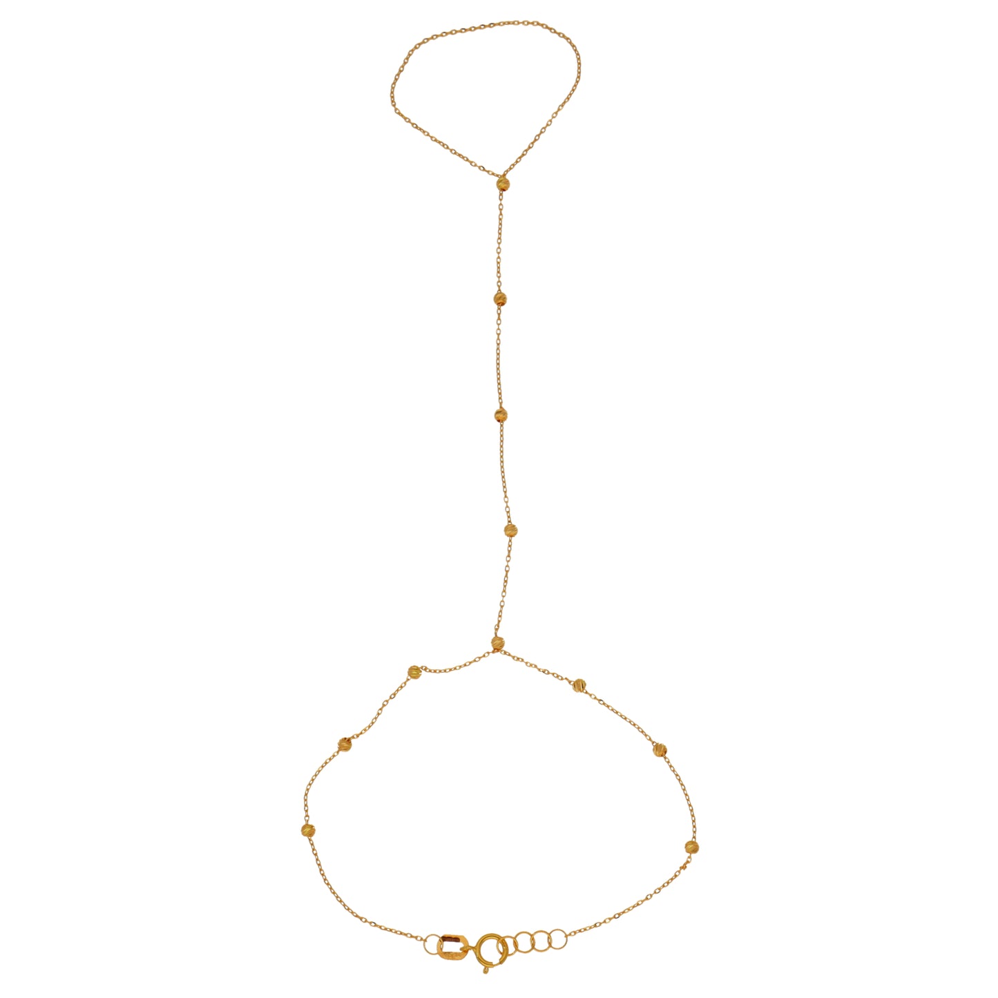 New 22ct Gold Poncha Beaded Bracelet
