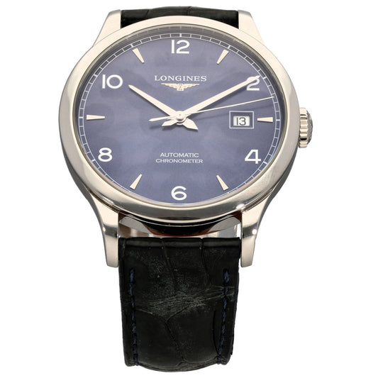 Longines Record L2.821.4 40mm Stainless Steel Watch