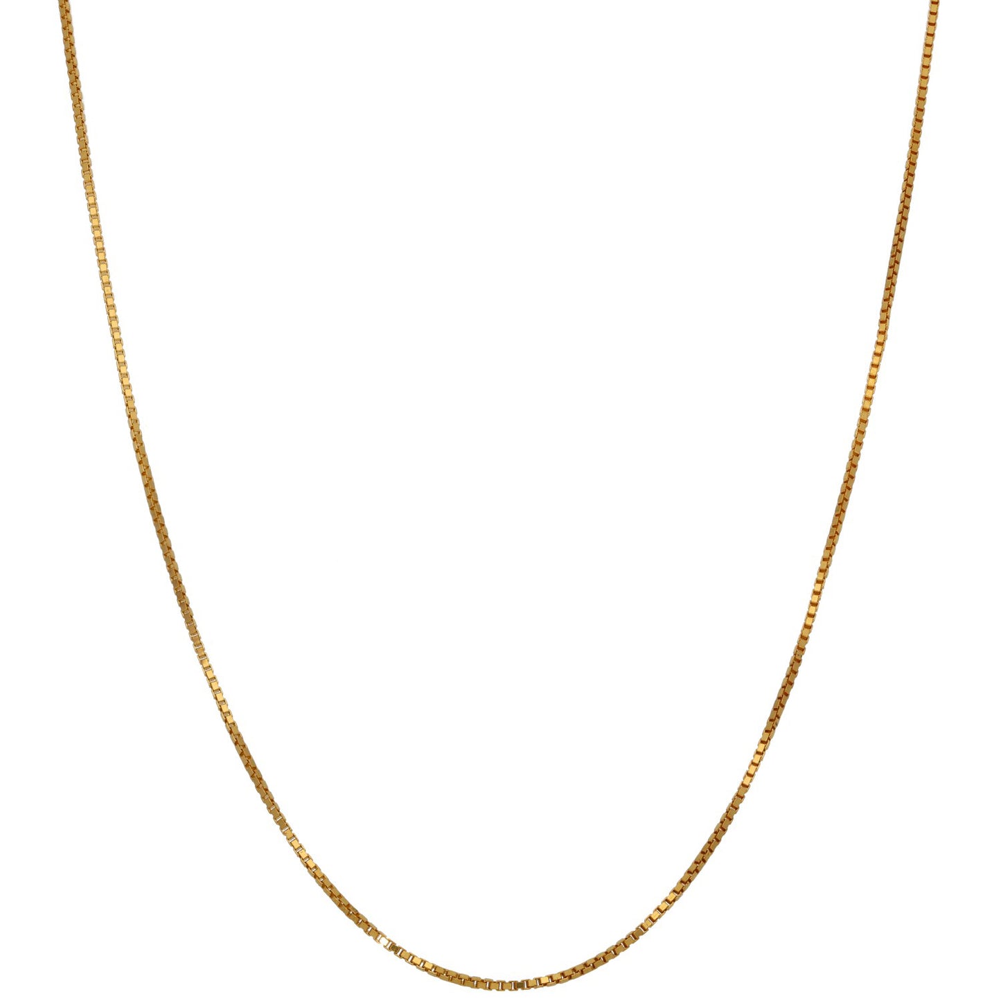22ct Gold Box Chain 20"