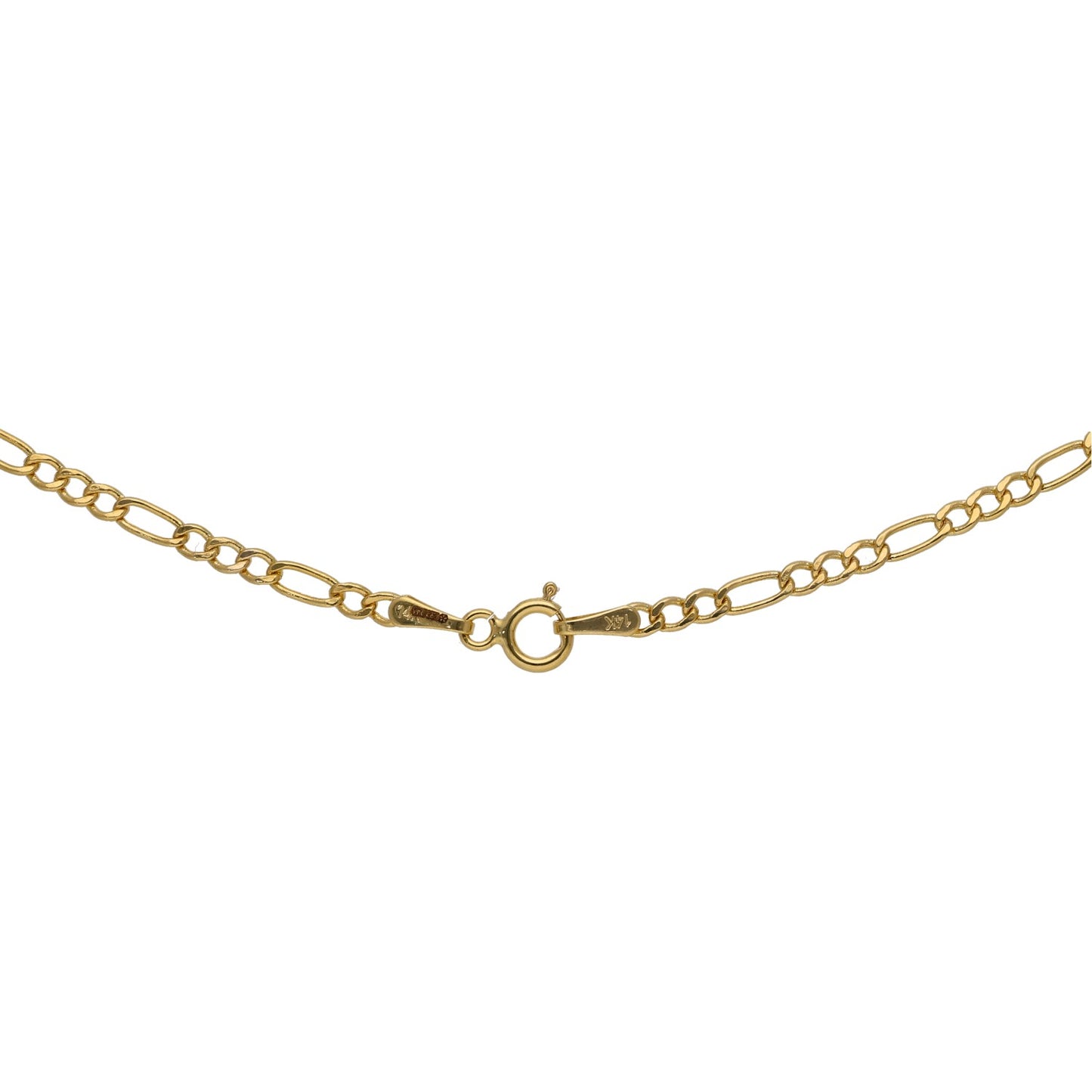 14ct Gold Figaro Chain 18"