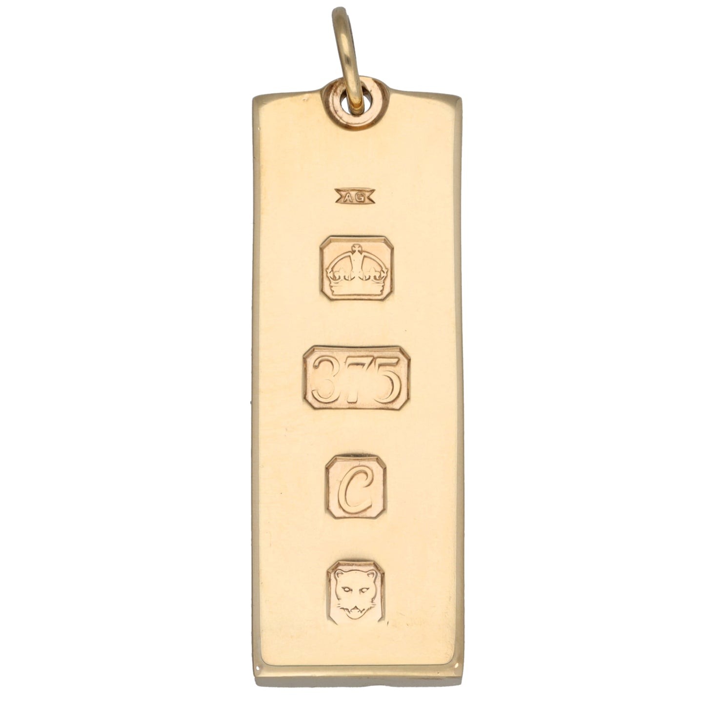 9ct Gold Ingot Pendant
