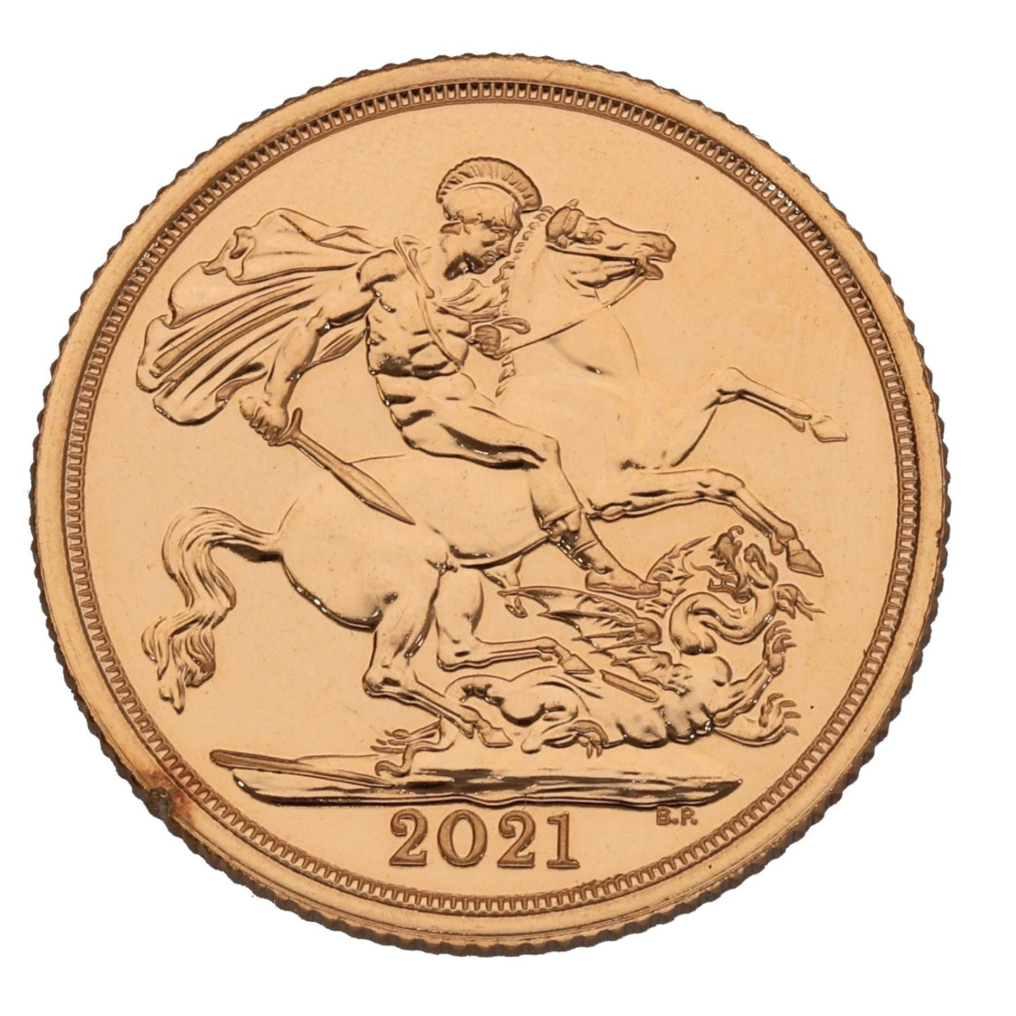 22ct Gold Queen Elizabeth II Full Sovereign Coin 2021