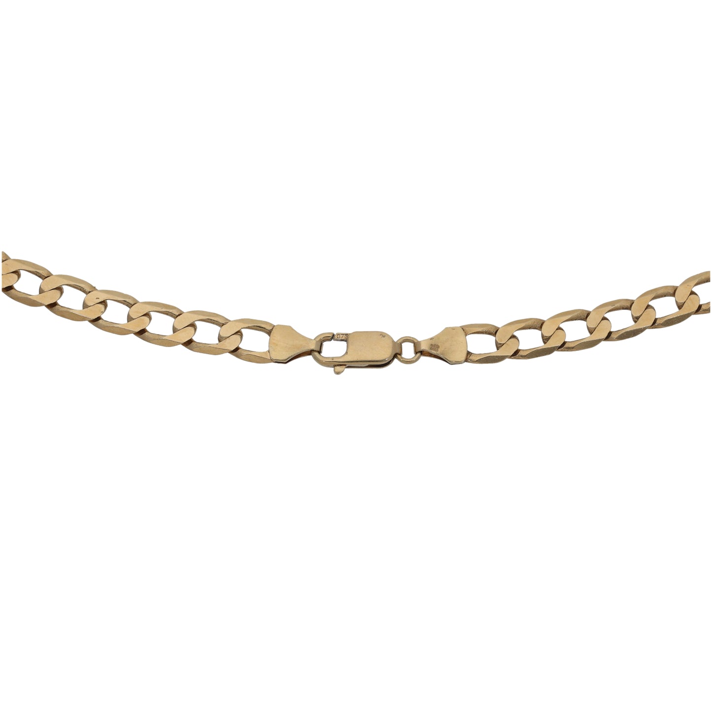 9ct Gold Curb Chain 18"