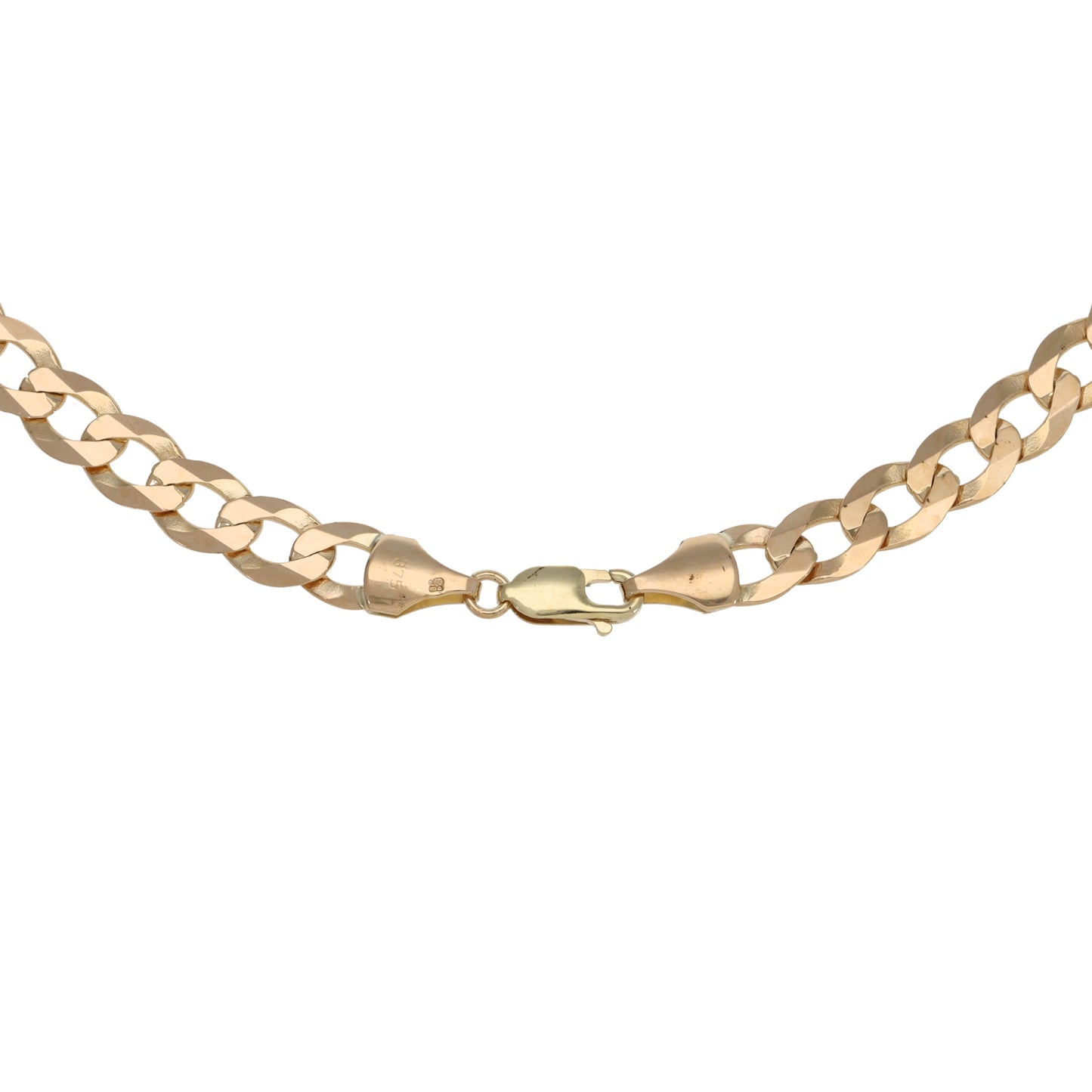 9ct Gold Curb Chain 18"