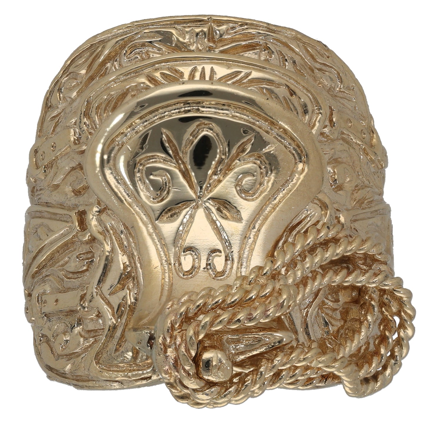 9ct Gold Saddle Ring Size Y
