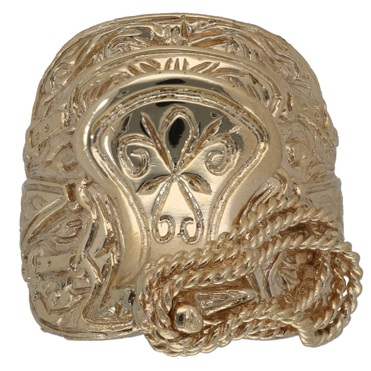 9ct Gold Saddle Ring Size Y